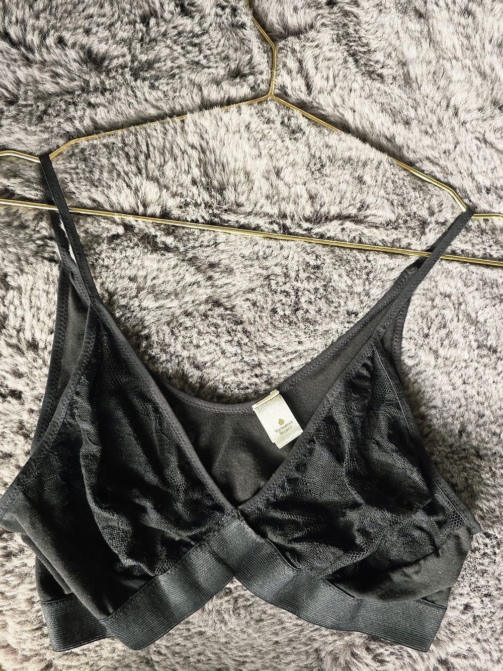 Victoria's Secret Black Lace Wireless Bralette